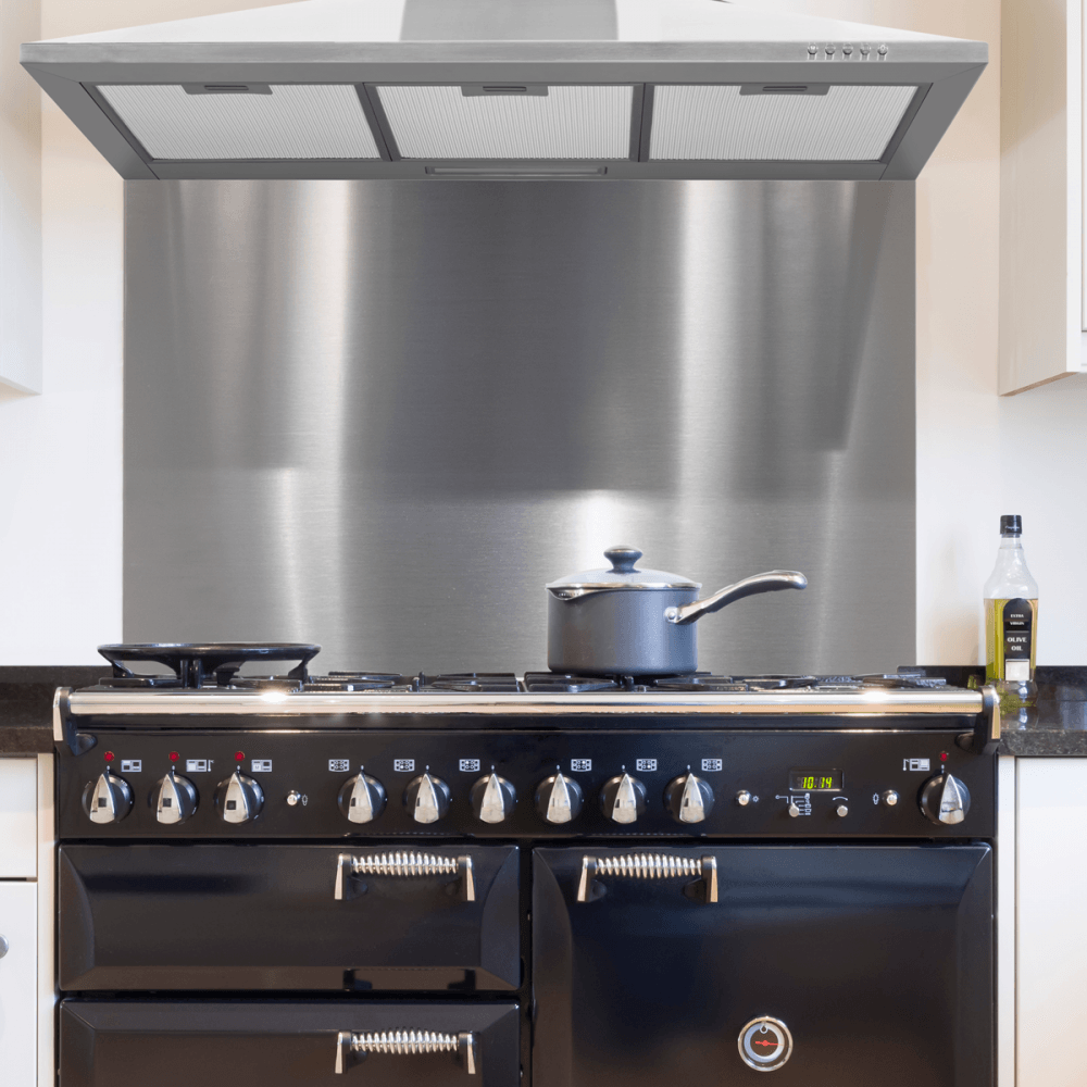 Baridi Splashback for Cooker Hoods 90 x 75cm - Stainless Steel Model No- DH195