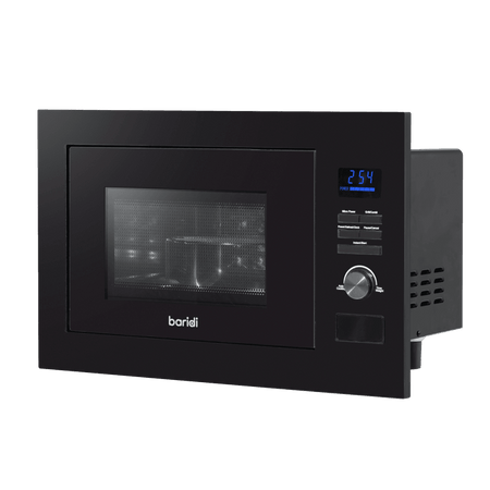 Baridi Integrated Microwave Oven with Grill 25L Capacity 900W - Black Model No- DH198