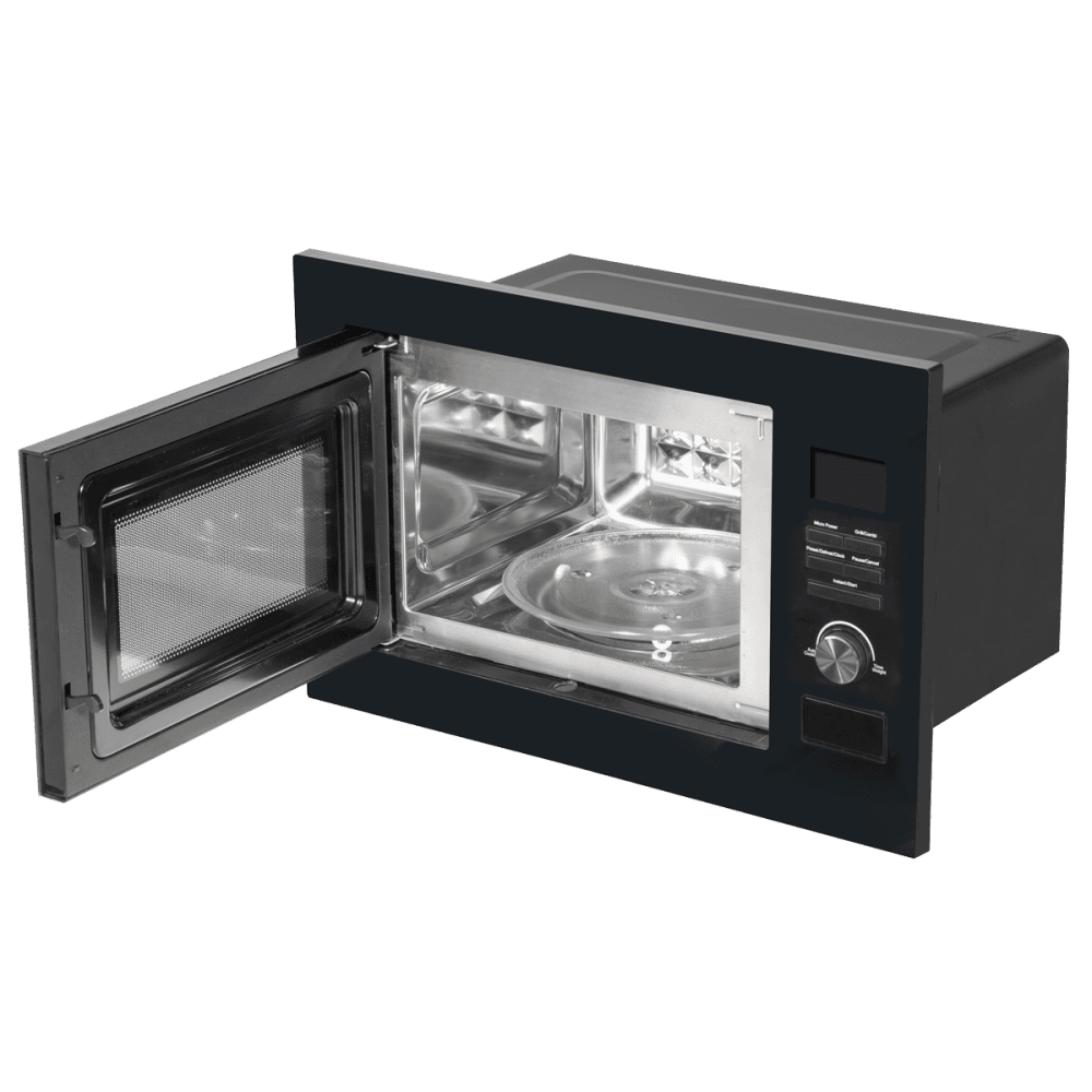 Baridi Integrated Microwave Oven with Grill 25L Capacity 900W - Black Model No- DH198