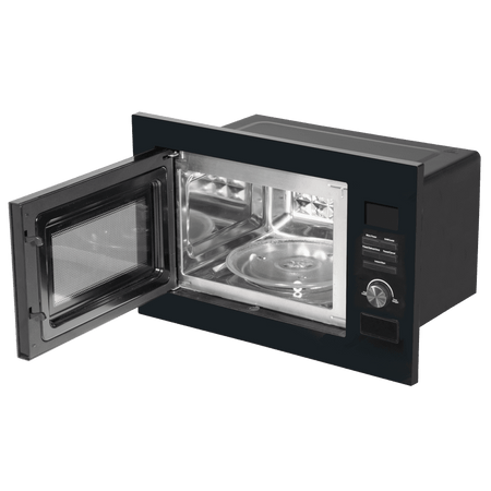 Baridi Integrated Microwave Oven with Grill 25L Capacity 900W - Black Model No- DH198