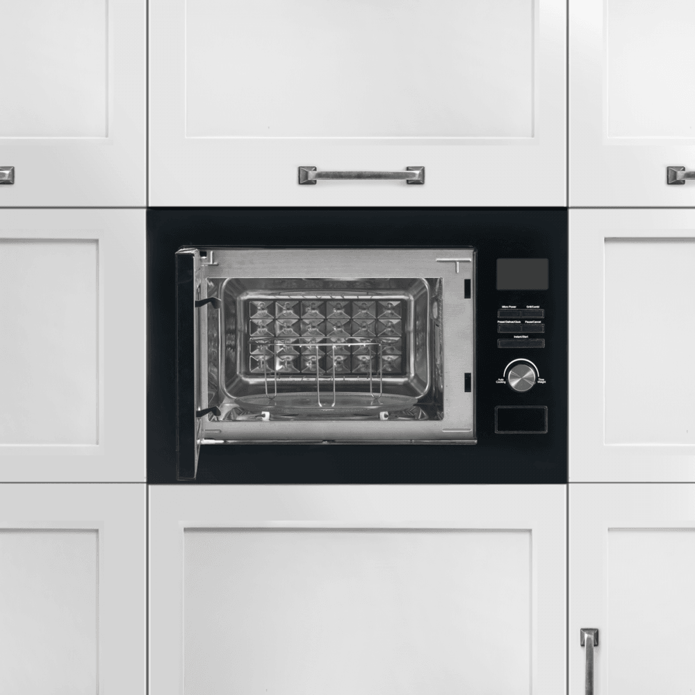 Baridi Integrated Microwave Oven with Grill 25L Capacity 900W - Black Model No- DH198
