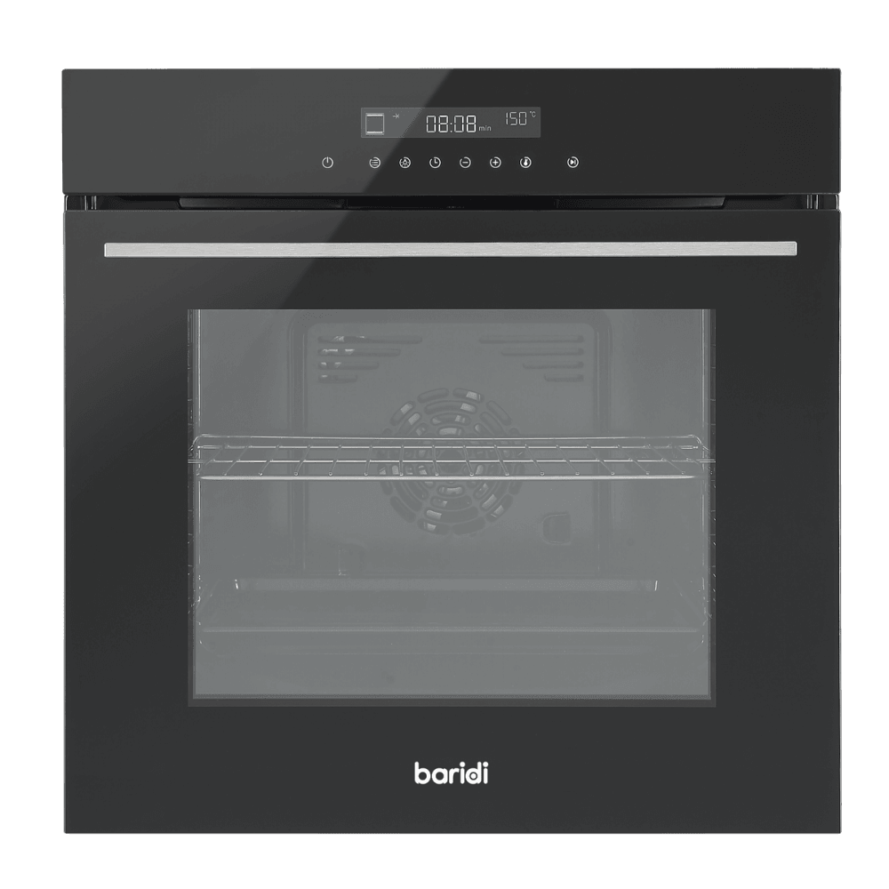 Baridi Integrated Fan-Assisted Electric Oven 60cm 72L Capacity - Black Model No- DH199
