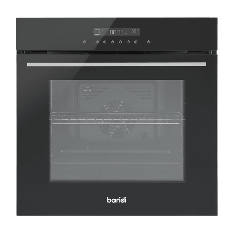 Baridi Integrated Fan-Assisted Electric Oven 60cm 72L Capacity - Black Model No- DH199