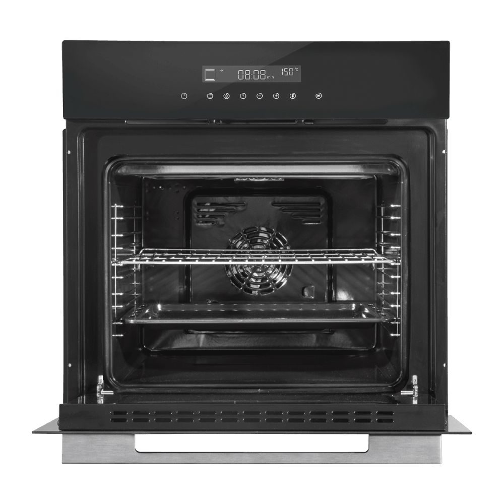 Baridi Integrated Fan-Assisted Electric Oven 60cm 72L Capacity - Black Model No- DH199
