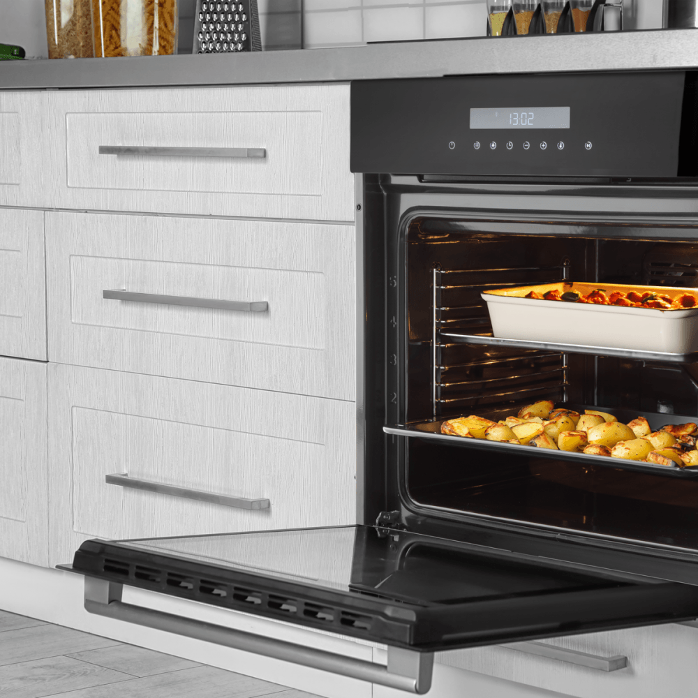 Baridi Integrated Fan-Assisted Electric Oven 60cm 72L Capacity - Black Model No- DH199