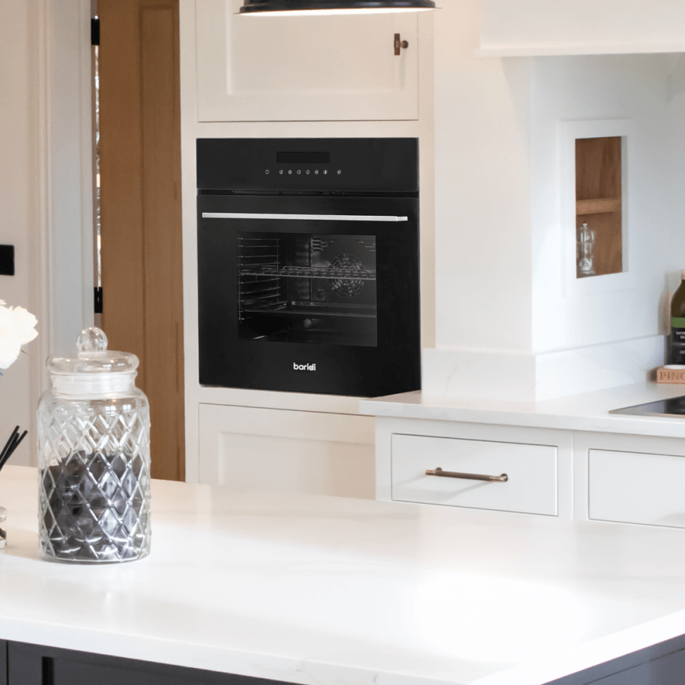 Baridi Integrated Fan-Assisted Electric Oven 60cm 72L Capacity - Black Model No- DH199