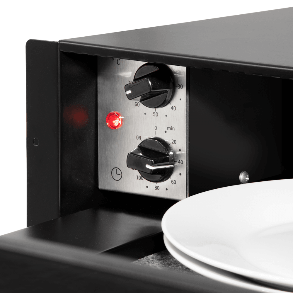 Baridi Integrated Warming Drawer 60cm - Black Model No- DH201