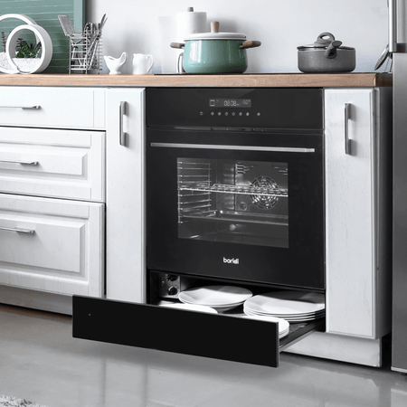 Baridi Integrated Warming Drawer 60cm - Black Model No- DH201