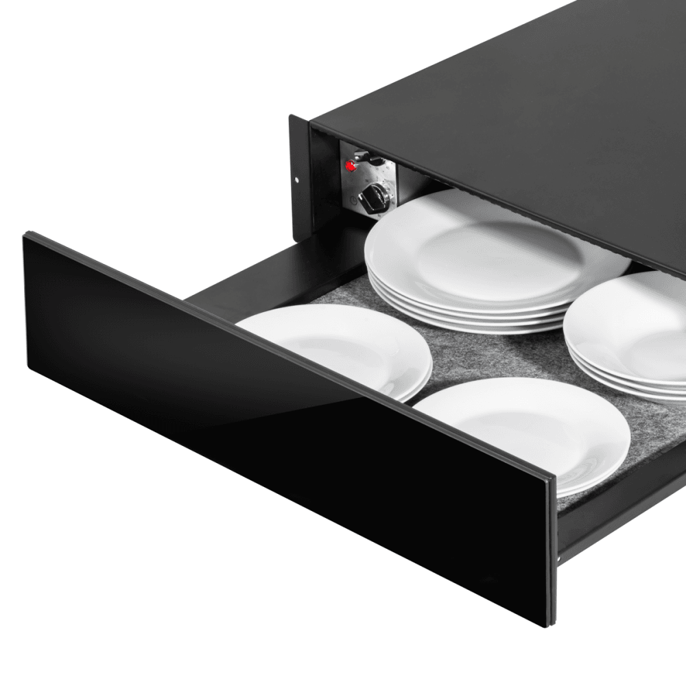 Baridi Integrated Warming Drawer 60cm - Black Model No- DH201