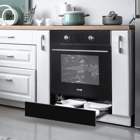 Baridi Integrated Warming Drawer 60cm - Black Model No- DH201