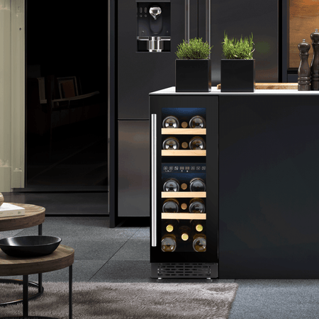 Baridi 17 Bottle Slim Wine Fridge & Cooler 30cm Model No- DH204