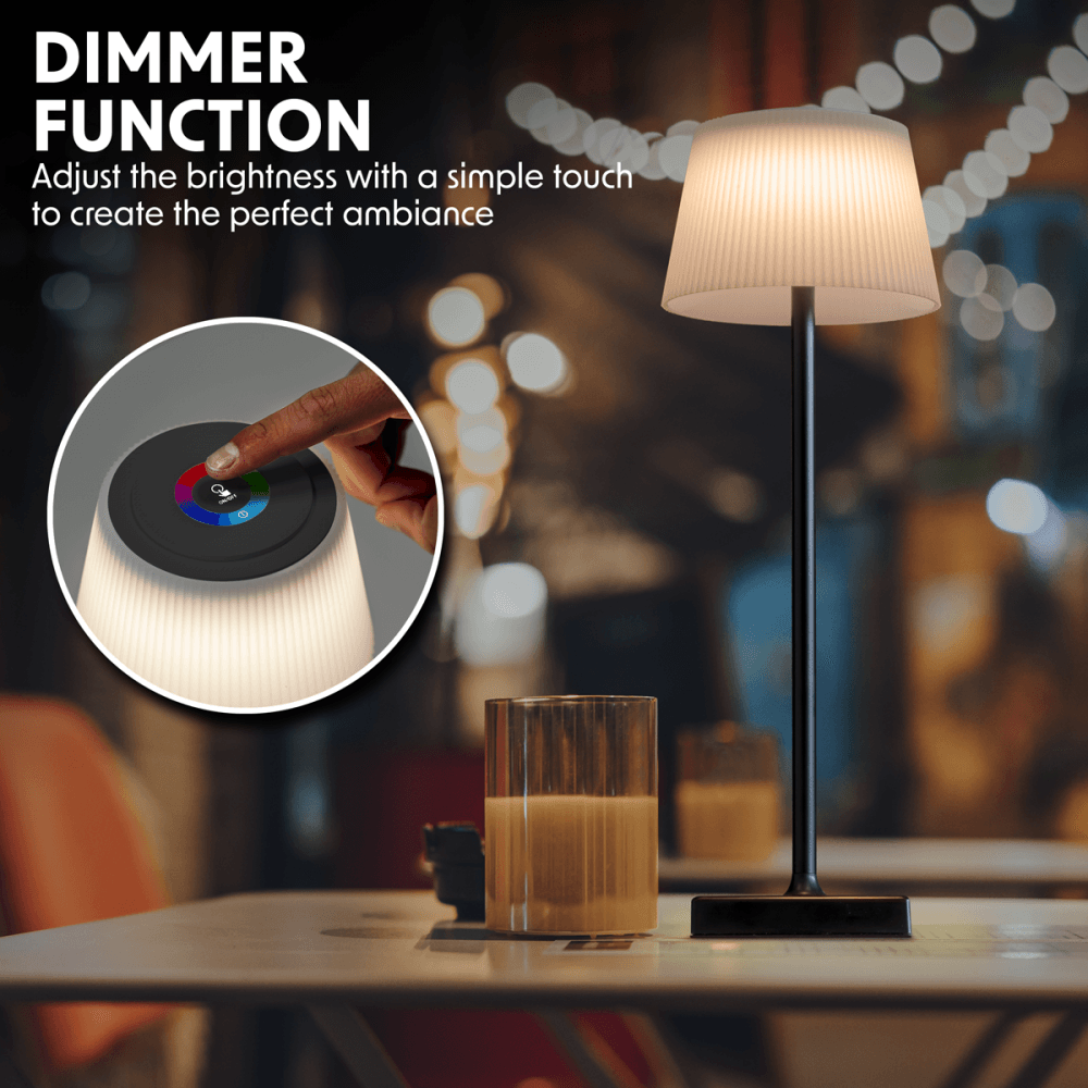 Dellonda Rechargeable Table Lamp for Home Office Restaurant RGB Colours Model No- DH212