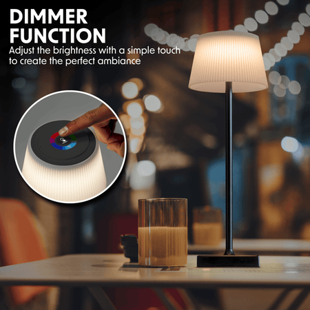 Dellonda Rechargeable Table Lamp for Home Office Restaurant RGB Colours Model No- DH212