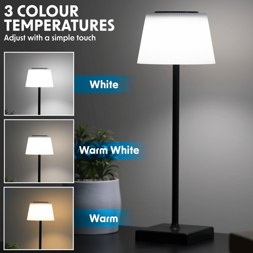 Dellonda Rechargeable Table Lamp for Home Office Restaurant RGB Colours Model No- DH212