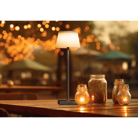Dellonda Rechargeable Table Lamp for Home Office Restaurant RGB Colours Model No- DH212
