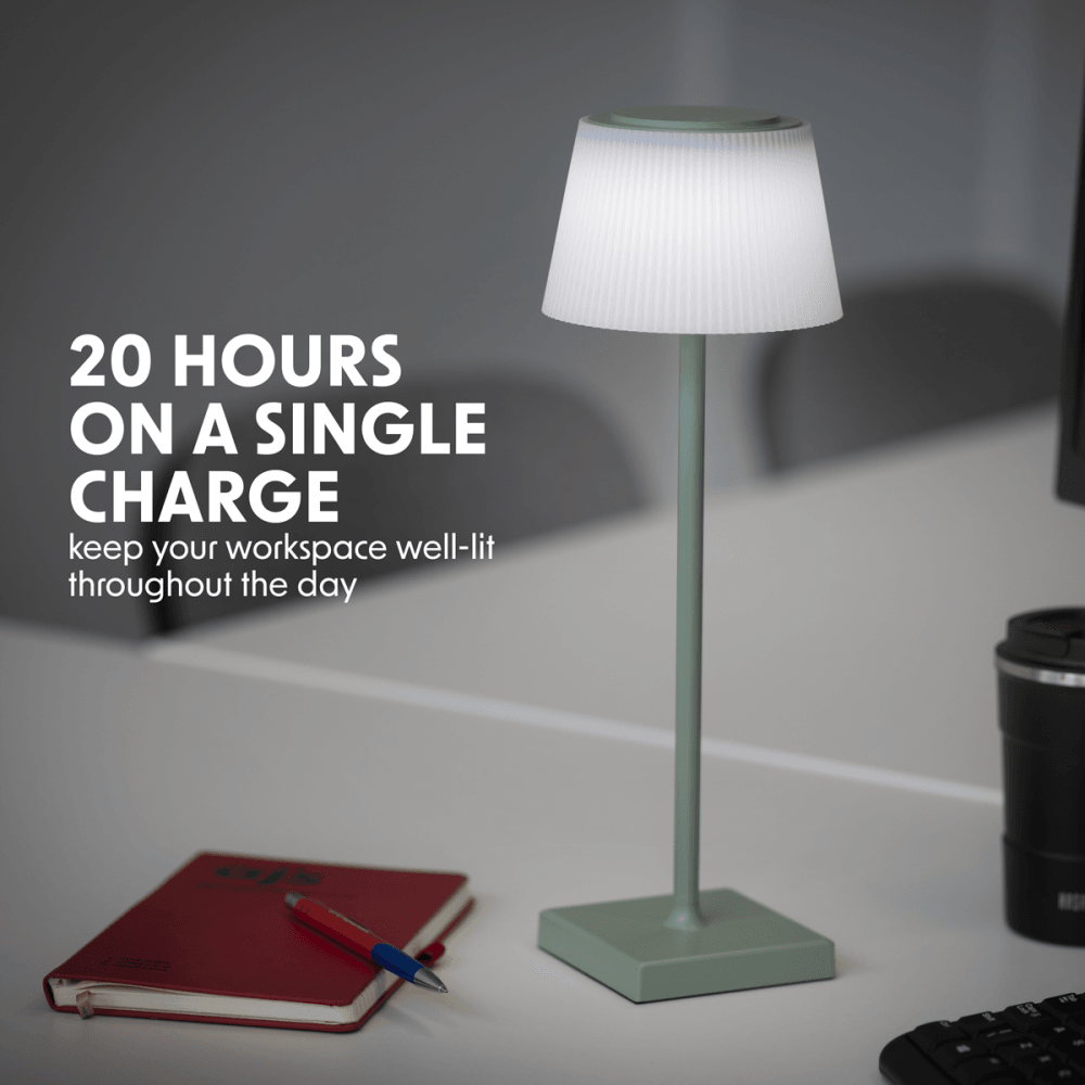 Dellonda Rechargeable Table Lamp for Home Office Restaurant RGB Colours Model No- DH214