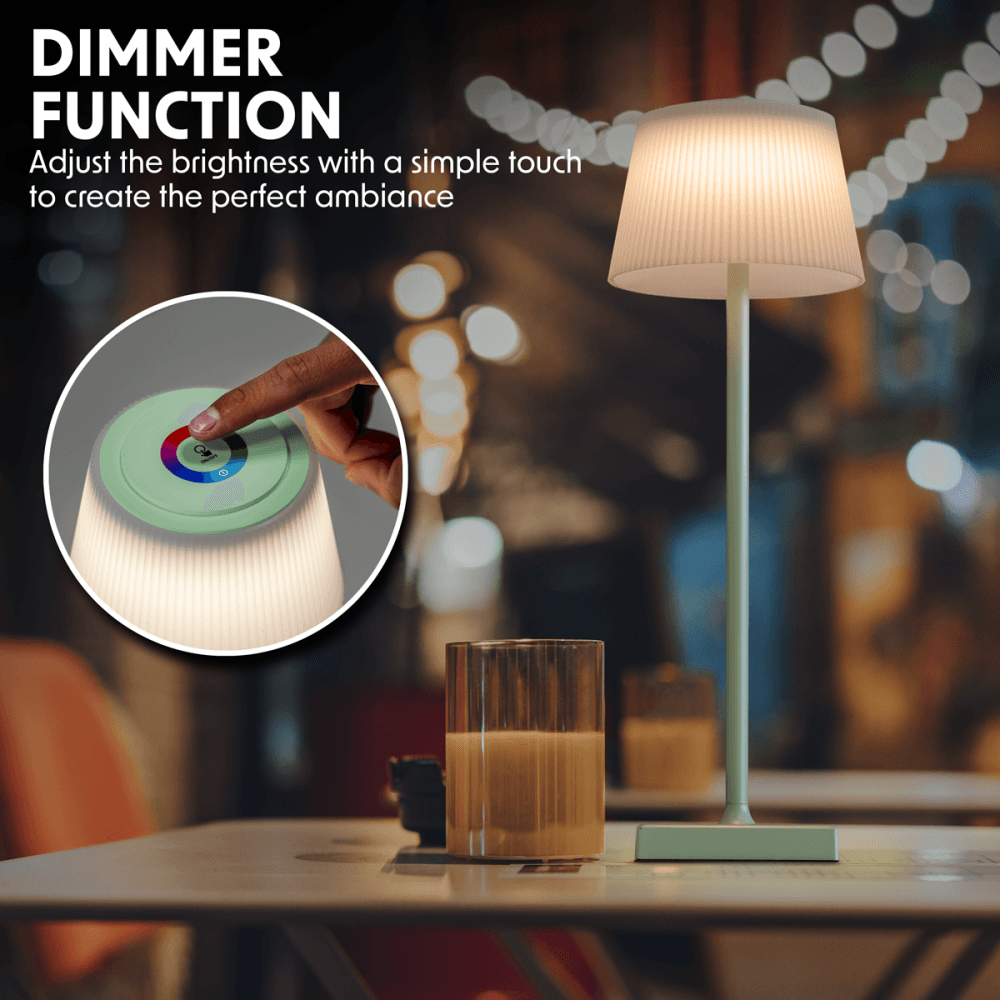 Dellonda Rechargeable Table Lamp for Home Office Restaurant RGB Colours Model No- DH214