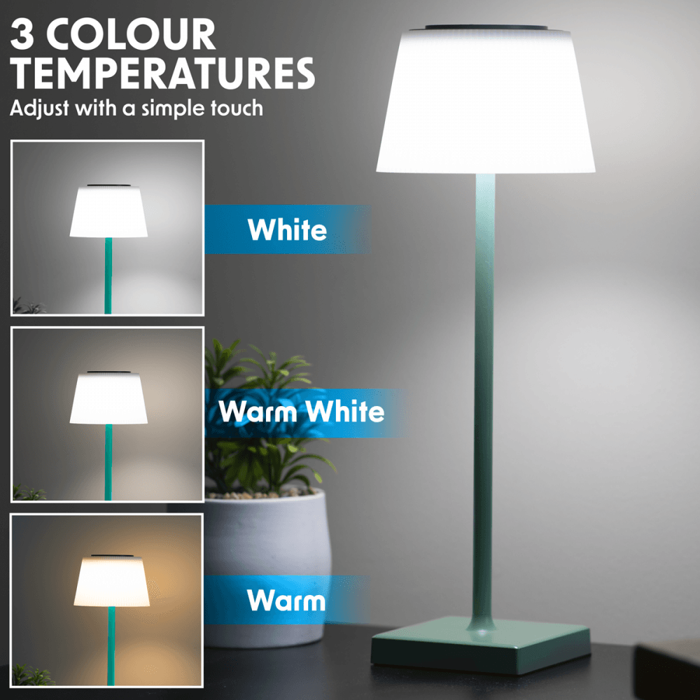 Dellonda Rechargeable Table Lamp for Home Office Restaurant RGB Colours Model No- DH214