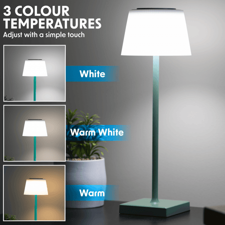 Dellonda Rechargeable Table Lamp for Home Office Restaurant RGB Colours Model No- DH214
