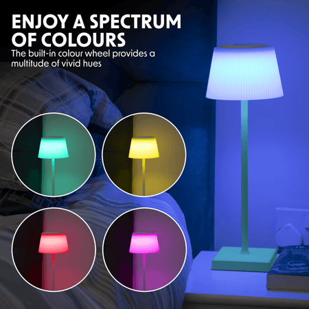 Dellonda Rechargeable Table Lamp for Home Office Restaurant RGB Colours Model No- DH214