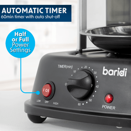 Baridi Vertical 360 Rotisserie Smokeless Grill 21L Capacity Model No- DH216