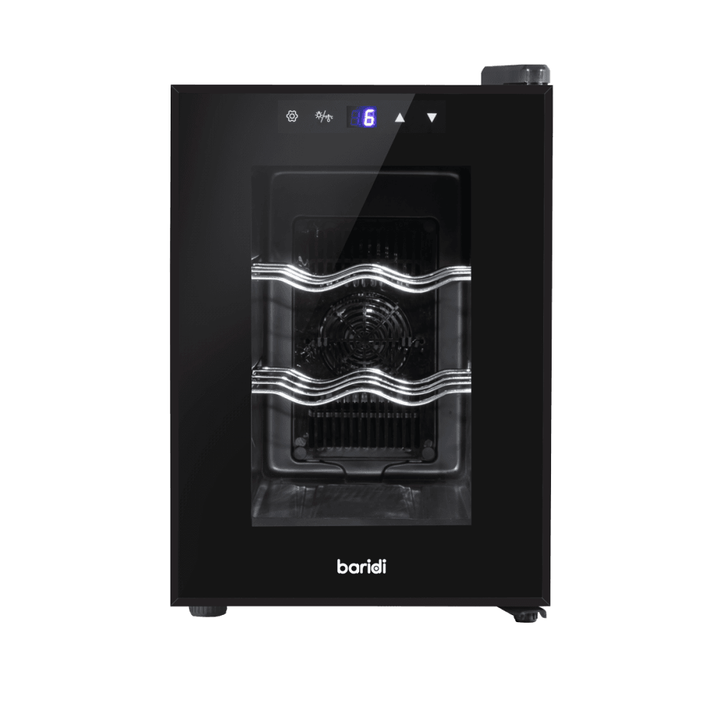 Baridi 6 Bottle Tabletop Wine Fridge & Cooler Model No- DH217