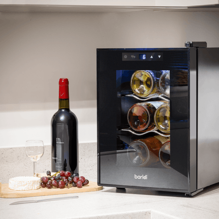 Baridi 6 Bottle Tabletop Wine Fridge & Cooler Model No- DH217
