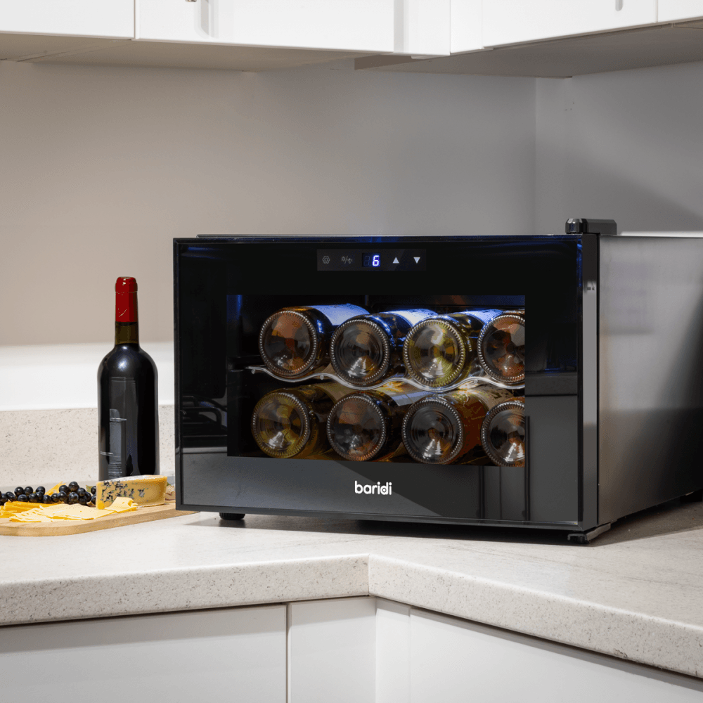 Baridi 8 Bottle Tabletop Wine Fridge & Cooler Model No- DH218