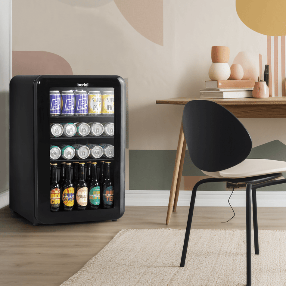 Baridi Retro Style Drinks/Beer & Wine Fridge 70L Capacity Model No- DH222