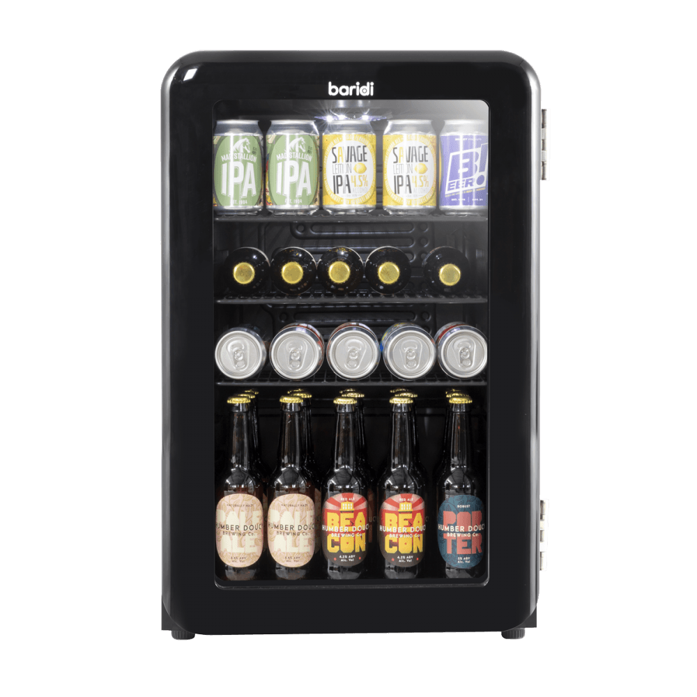 Baridi Retro Style Drinks/Beer & Wine Fridge 70L Capacity Model No- DH222
