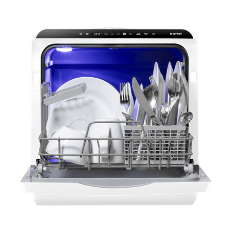 Baridi 2-4 Place Settings Mini Portable Tabletop Dishwasher, 5 Wash Functions Model No- DH224A