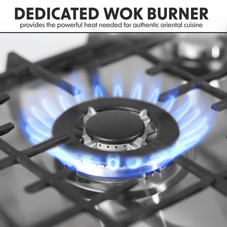 Baridi Gas Hob with 4 Cooking Zones 60cm - Stainless Steel Model No- DH225