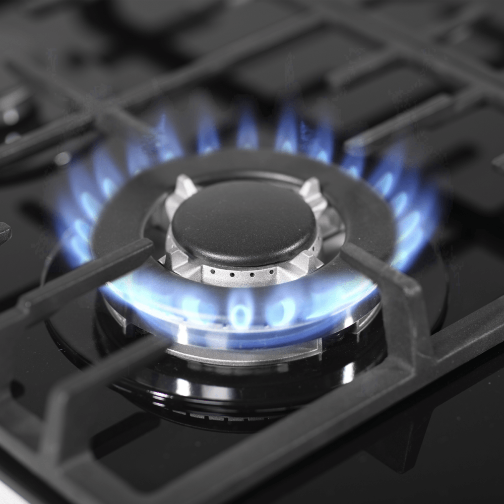 Baridi Gas Hob with 4 Cooking Zones 60cm - Black Model No- DH226