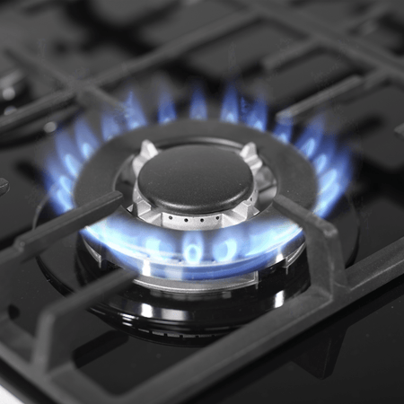 Baridi Gas Hob with 4 Cooking Zones 60cm - Black Model No- DH226