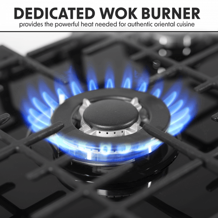 Baridi Gas Hob with 4 Cooking Zones 60cm - Black Model No- DH226