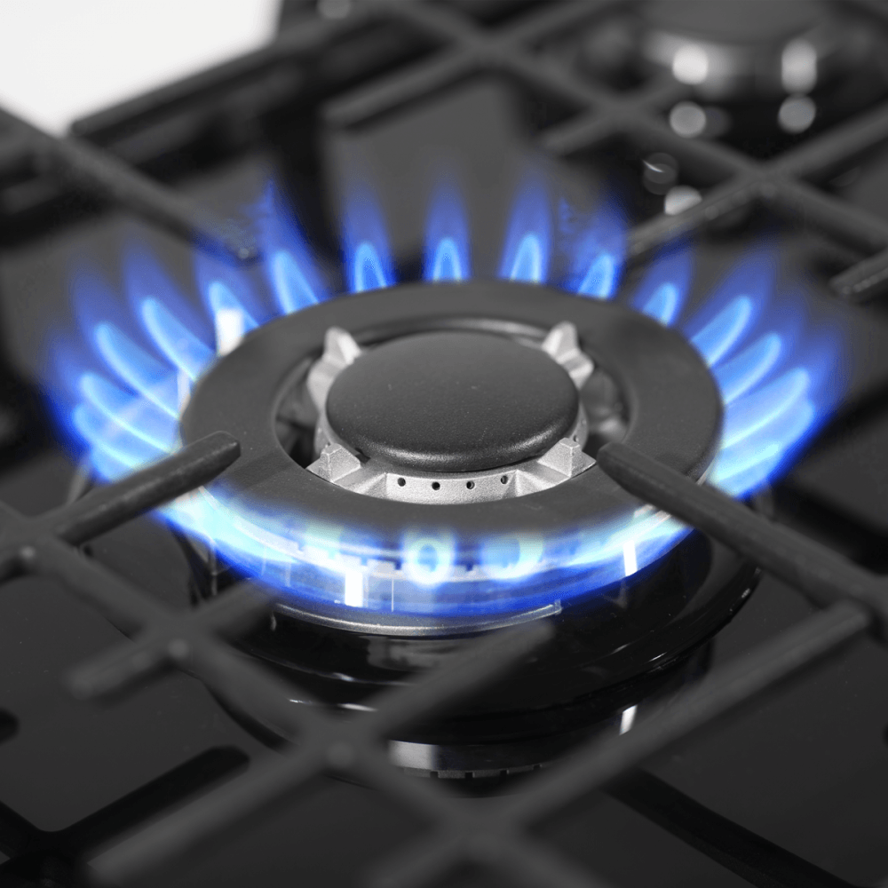 Baridi Gas Hob with 5 Cooking Zones 70cm - Black Model No- DH228