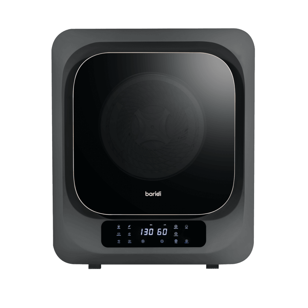 Baridi Tabletop Tumble Dryer with Digital Controls 2.5kg Capacity - Black Model No- DH229