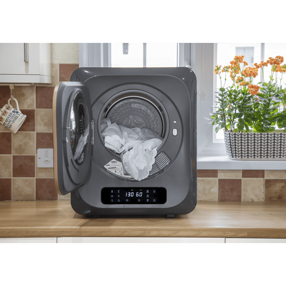 Baridi Tabletop Tumble Dryer with Digital Controls 2.5kg Capacity - Black Model No- DH229