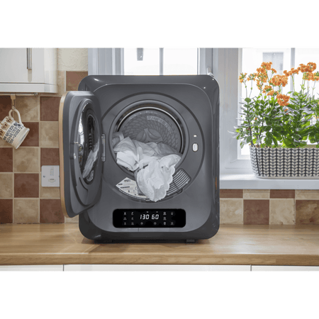 Baridi Tabletop Tumble Dryer with Digital Controls 2.5kg Capacity - Black Model No- DH229