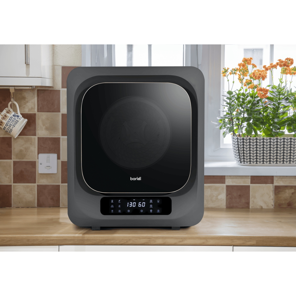 Baridi Tabletop Tumble Dryer with Digital Controls 2.5kg Capacity - Black Model No- DH229