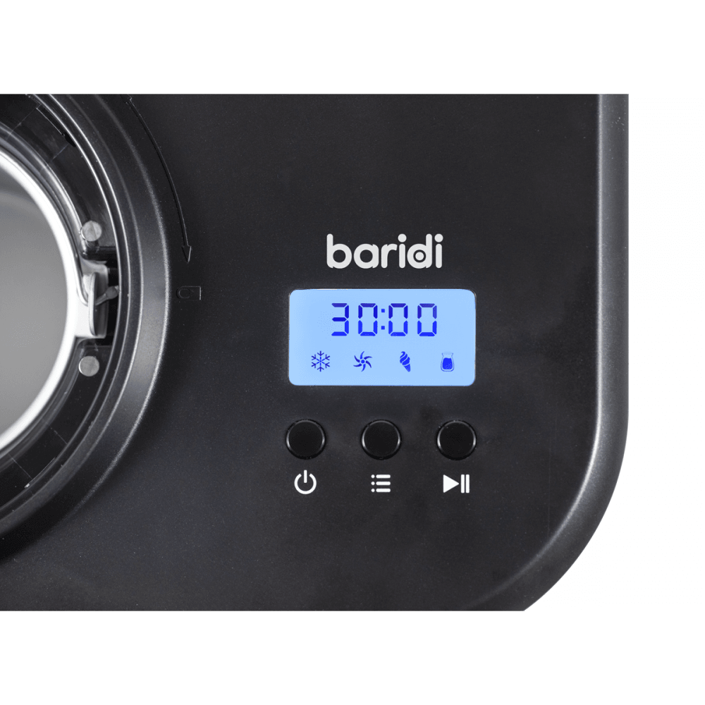 Baridi Automatic Churning Ice Cream Machine 1L - Black Model No- DH238