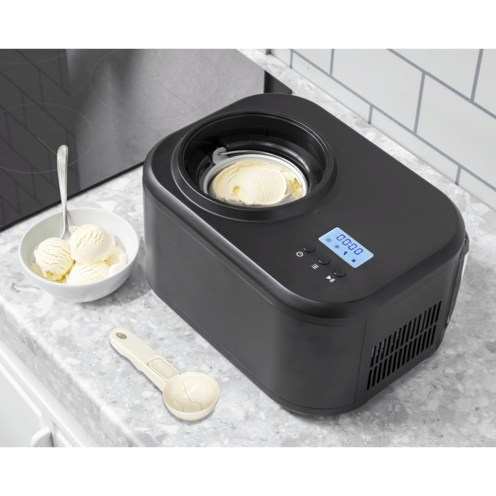 Baridi Automatic Churning Ice Cream Machine 1L - Black Model No- DH238