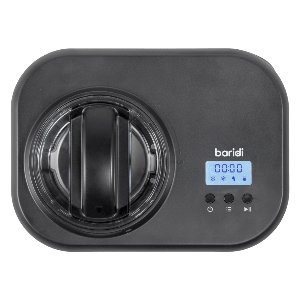 Baridi Automatic Churning Ice Cream Machine 1L - Black Model No- DH238