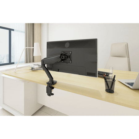 Dellonda Adjustable Single Monitor Arm with 360 Rotation - Black Model No- DH24