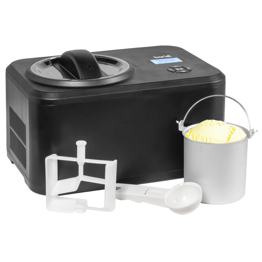 Baridi Automatic Churning Ice Cream Machine 1.5L - Black Model No- DH240