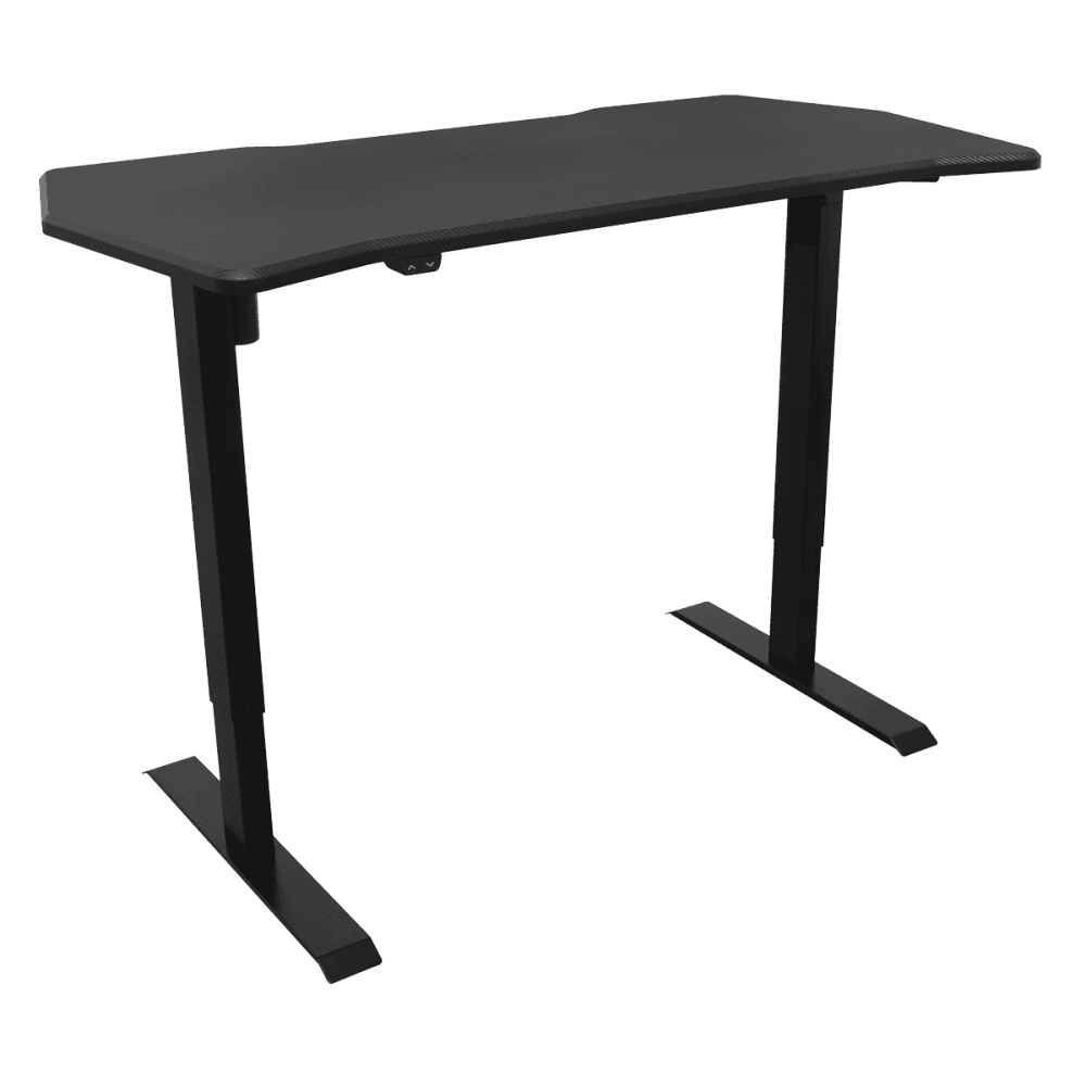 Dellonda Single Motor Ultra-Quiet Adjustable-Height Electric Sit/Stand Desk - Carbon Fibre Effect Desktop Model No- DH243