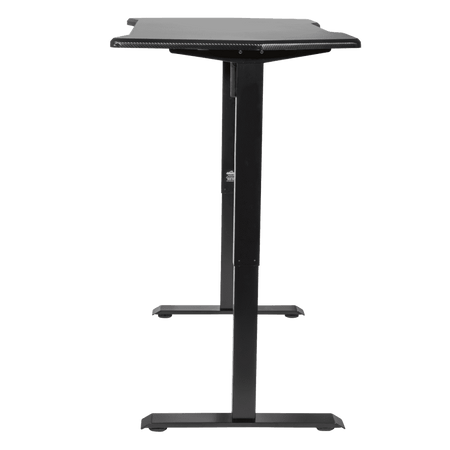 Dellonda Single Motor Ultra-Quiet Adjustable-Height Electric Sit/Stand Desk - Carbon Fibre Effect Desktop Model No- DH243
