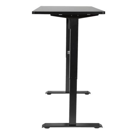 Dellonda Black Electric Height Adjustable Standing Desk with Memory, Quiet, 1400x700mm Model No- DH245
