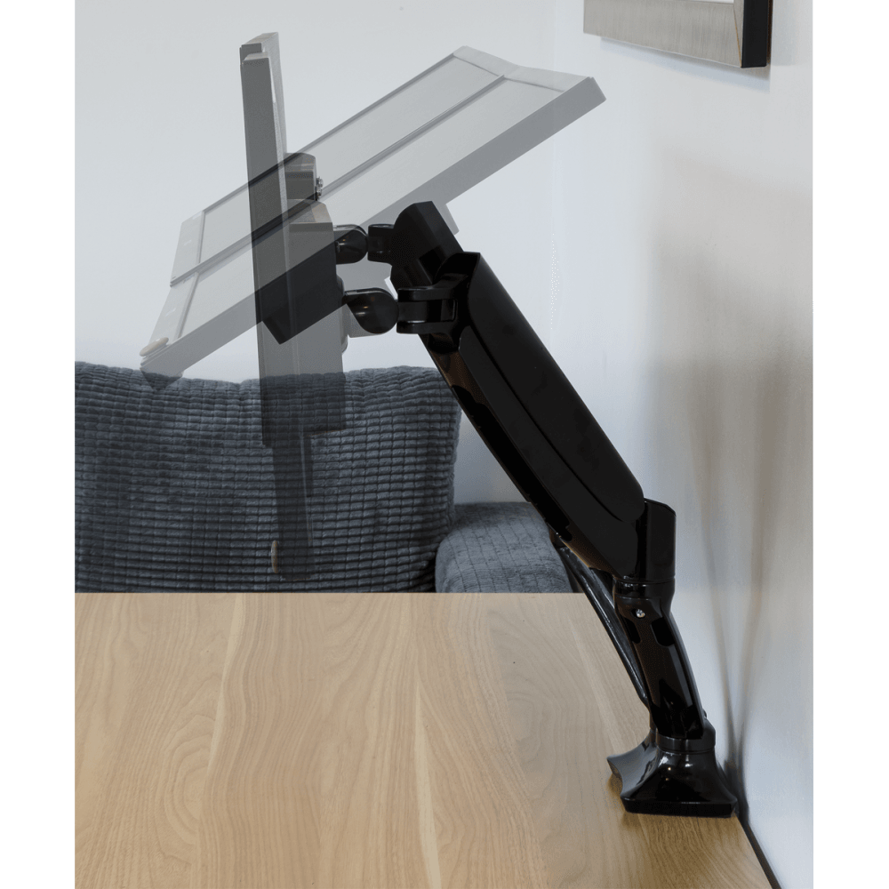 Dellonda Adjustable Double Monitor Arm with 360 Rotation - Black Model No- DH25
