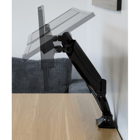 Dellonda Adjustable Double Monitor Arm with 360 Rotation - Black Model No- DH25